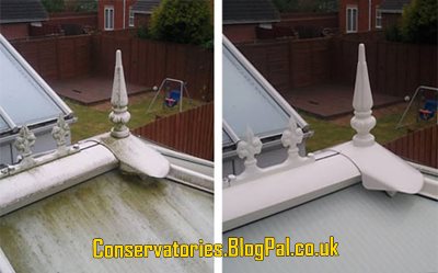 Lean-to conservatory
 Before and After Picture