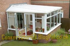 Victorian glass conservatory