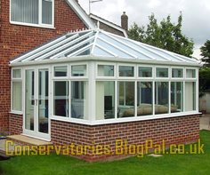 P shaped conservatory roof